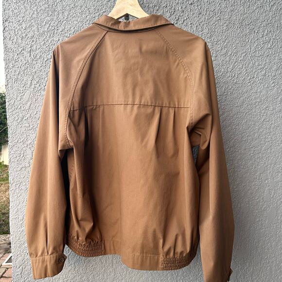 London Fog Weatherwear Men’s Jacket Size 44 Regular Tan Zip Front Vintage - Picture 2 of 3